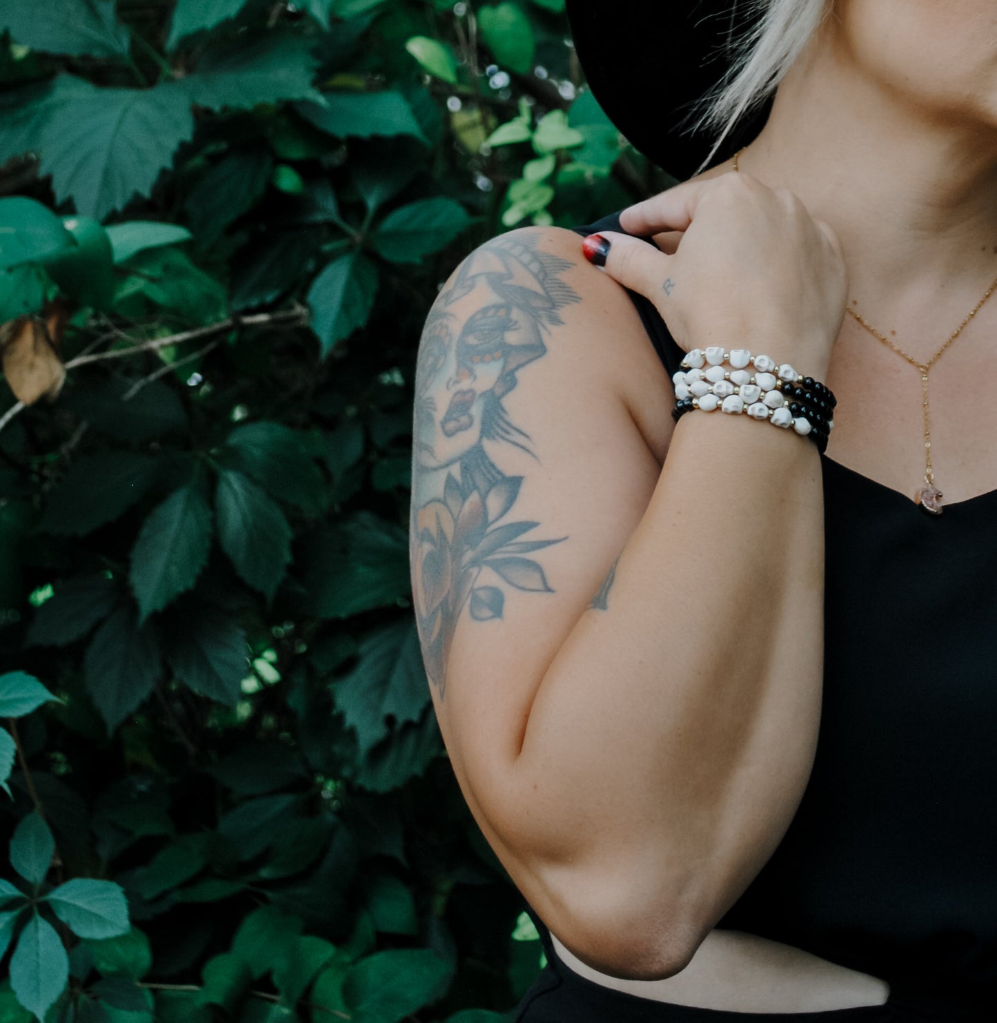 Crescent Moon Druzy | Lariat Necklace