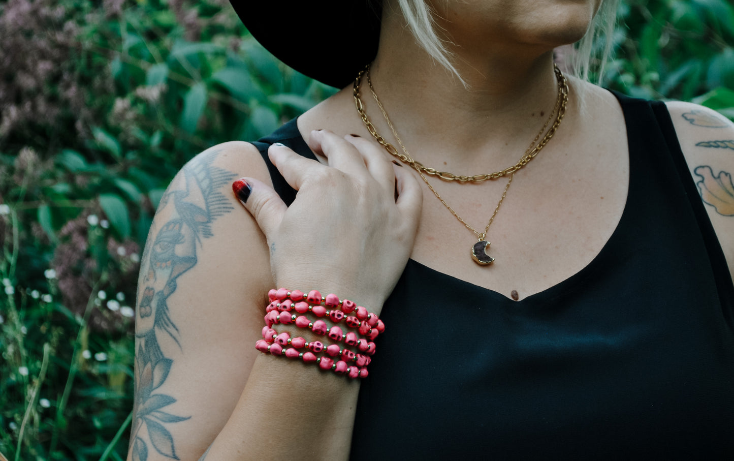 Crescent Moon Druzy | Layered Statement Necklace