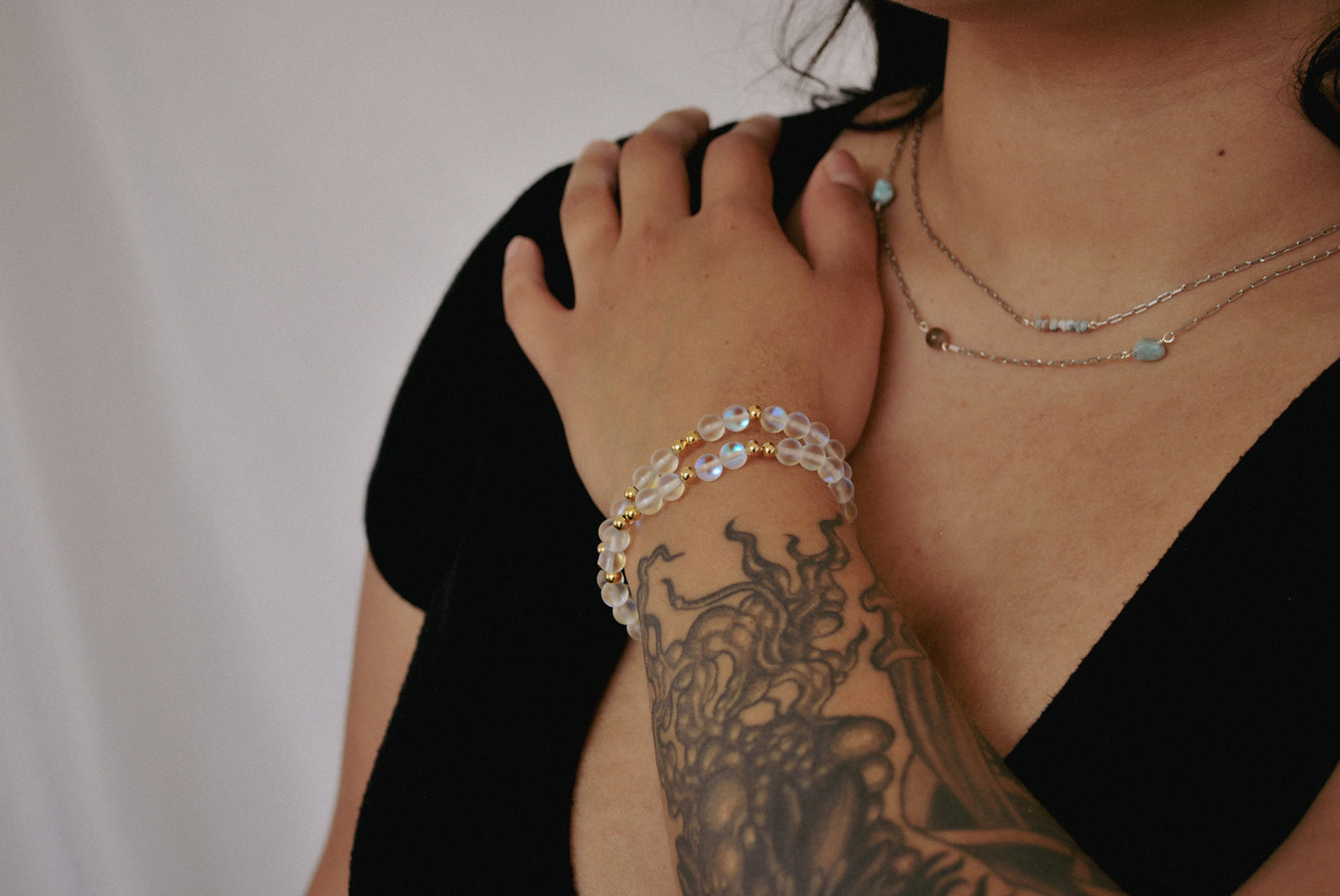 MERMAID IN MATTE | GEMSTONE BRACELET