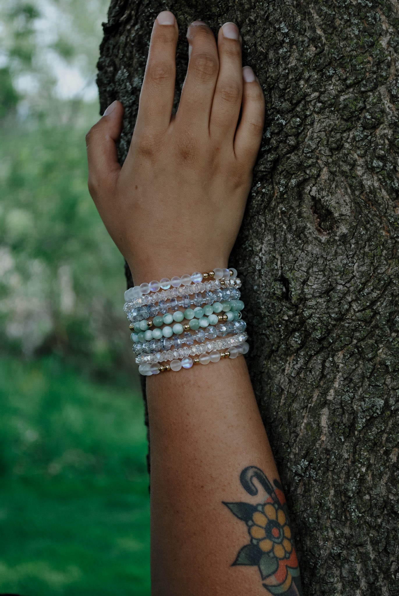 MERMAID IN MATTE | GEMSTONE BRACELET