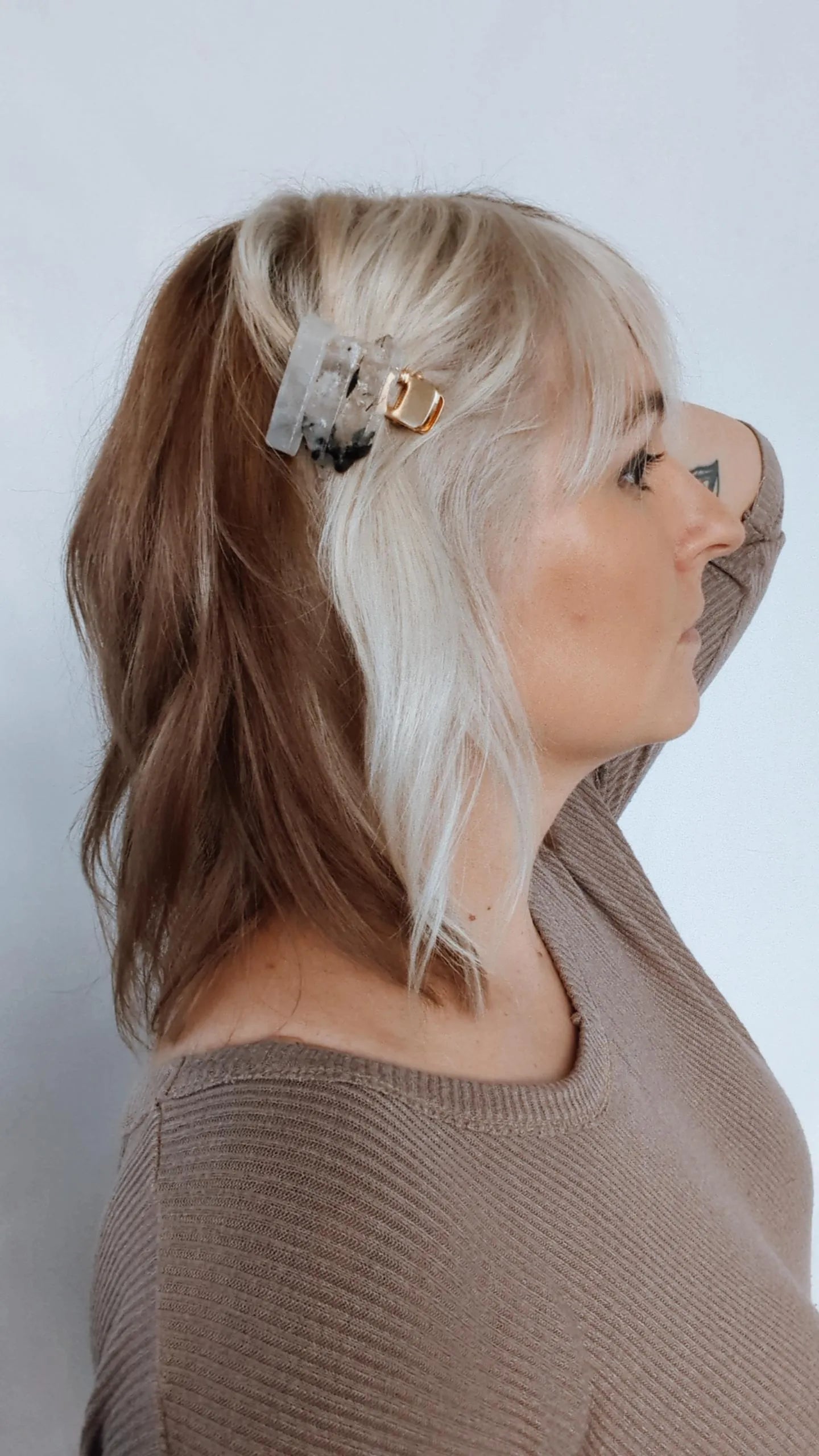 Rutile Quartz | CRYSTAL HAIR CLIP