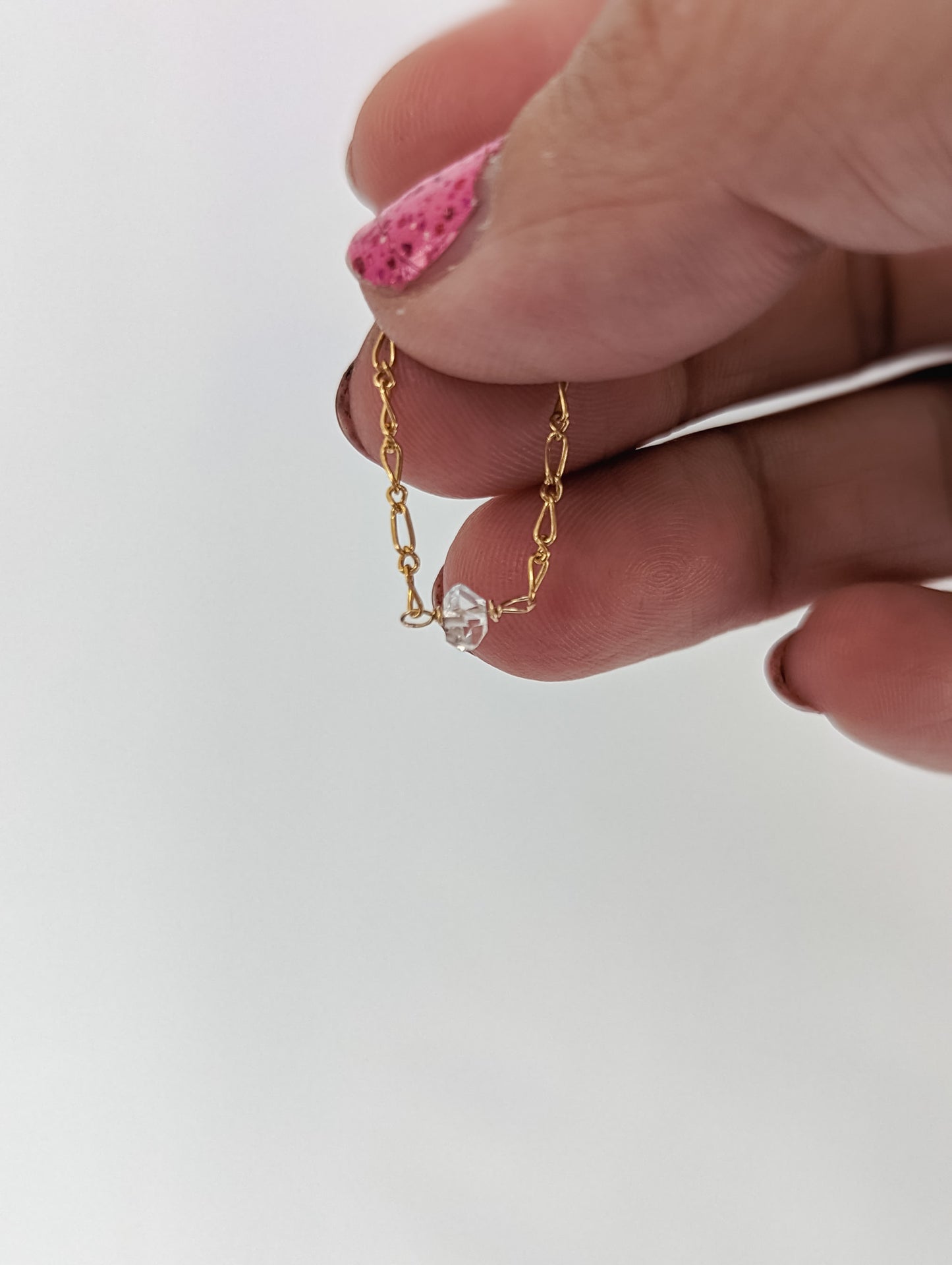 DAINTY HERKIMER CHAIN RING