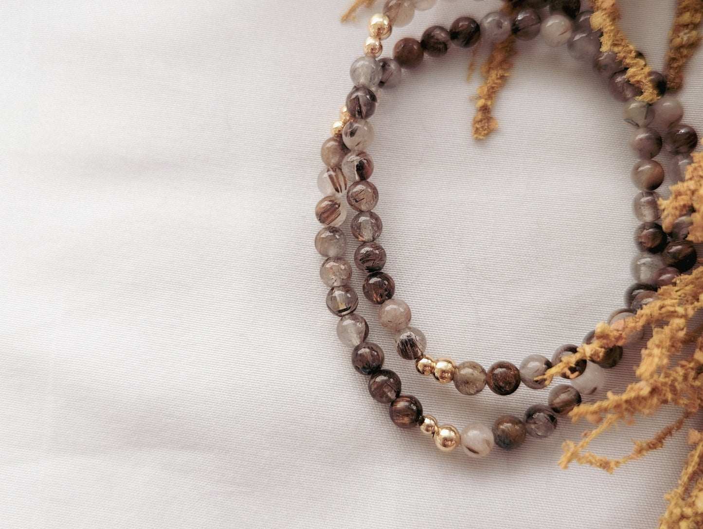 Spiced Latte Gemstone Bracelet