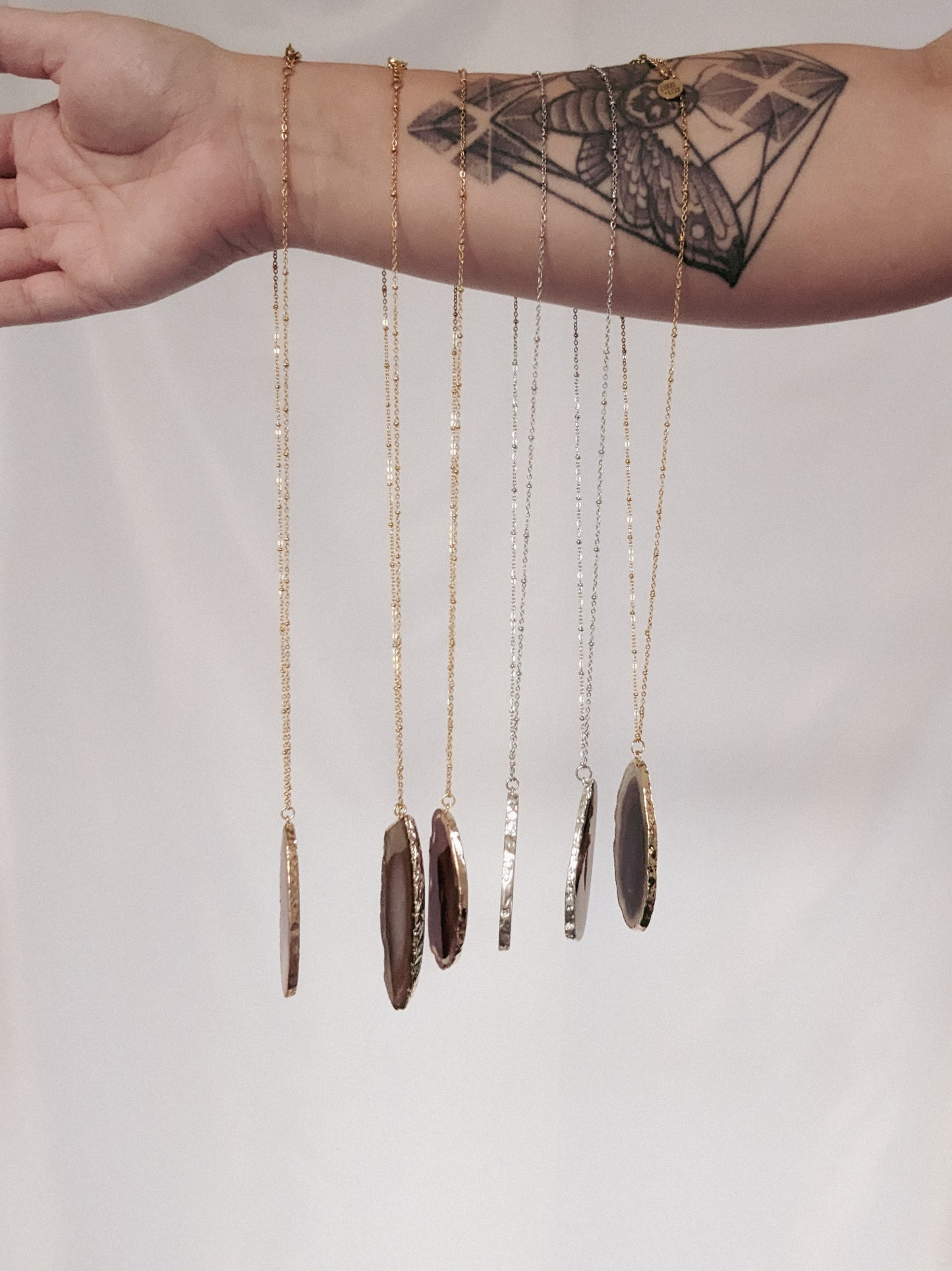 The Colors of Autumn Agate Necklace