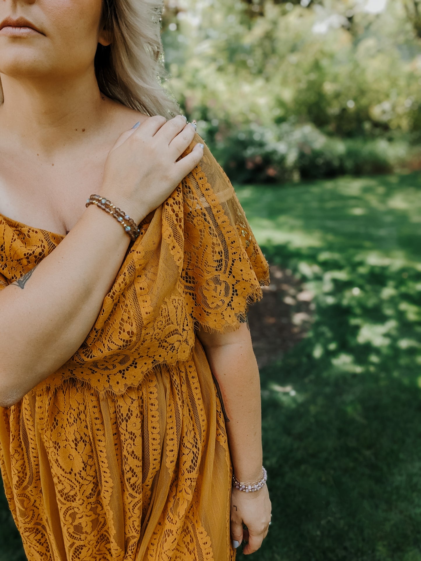 Toasted Cinnamon Gemstone Bracelet