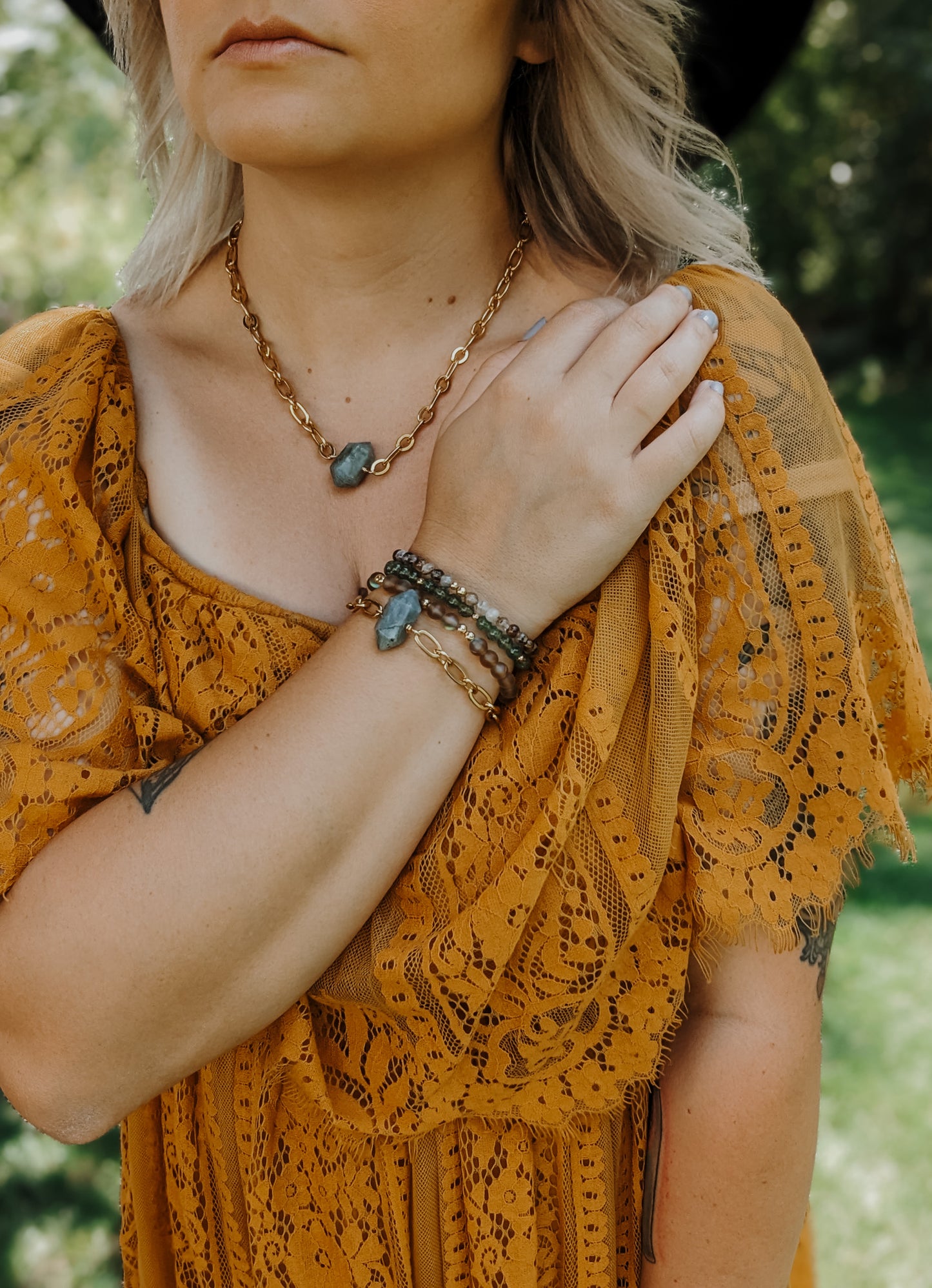 Labradorite Chunky Statement