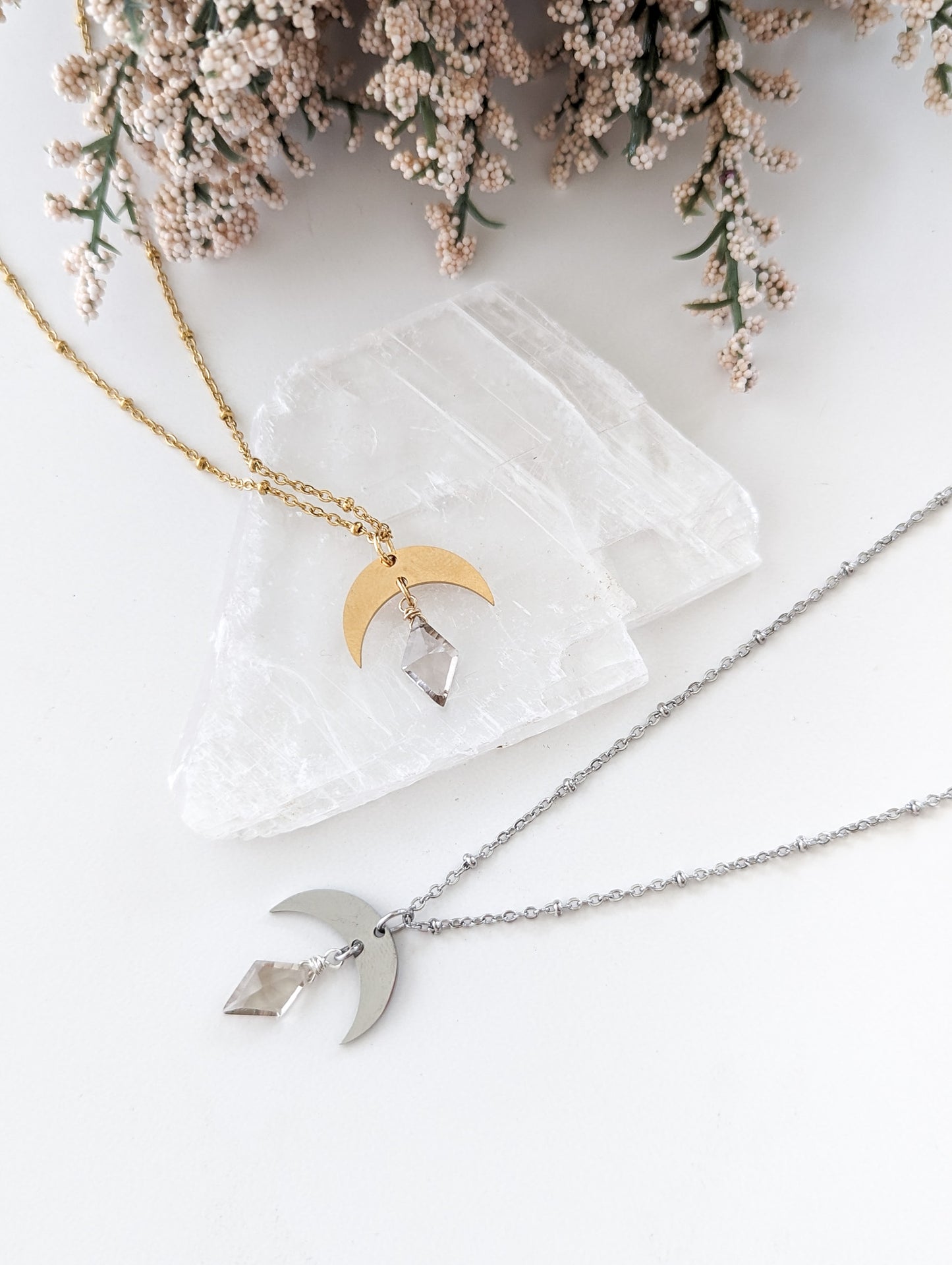 Smokey Moon Necklace | Holiday Collection
