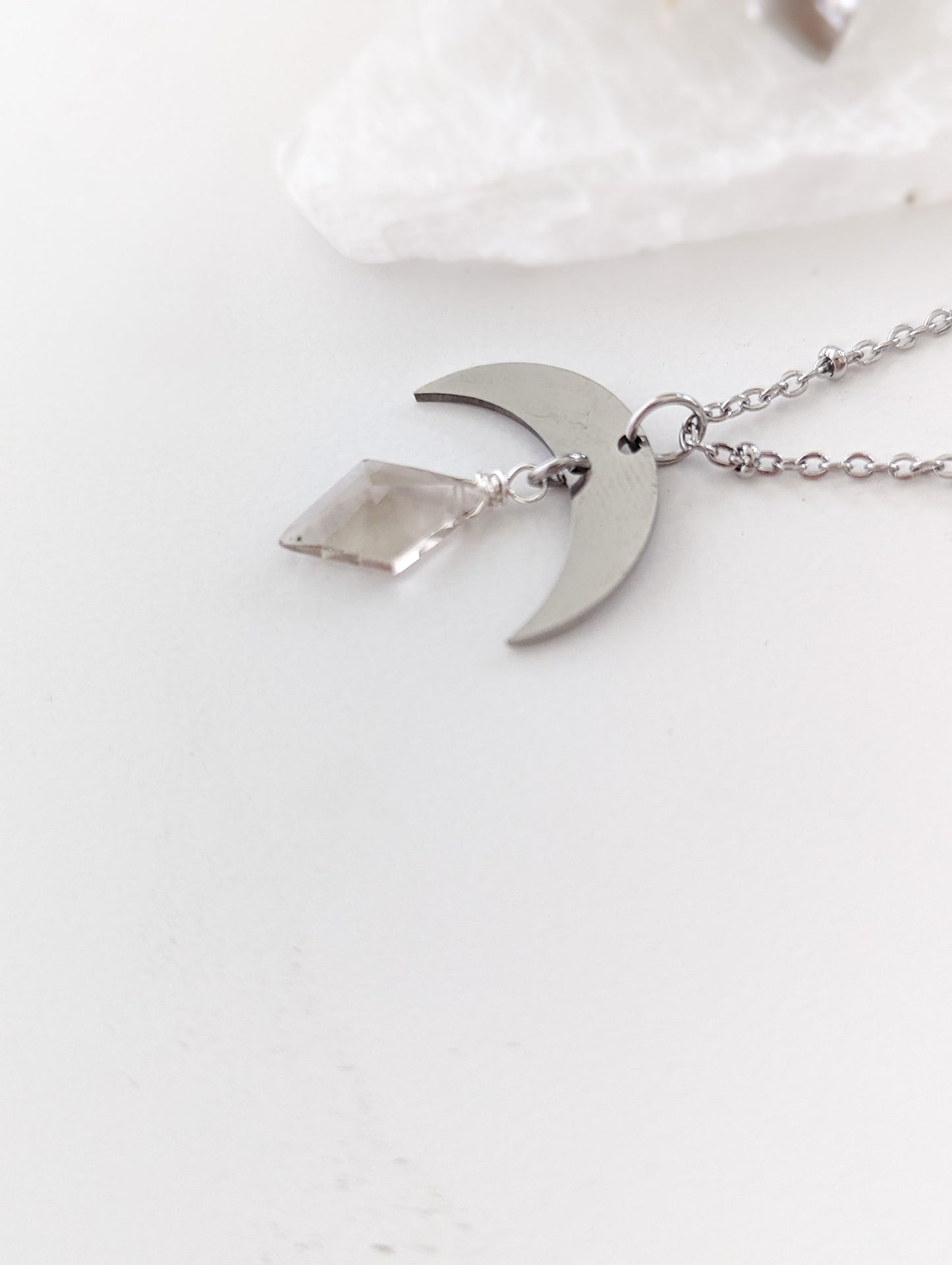 Smokey Moon Necklace | Holiday Collection