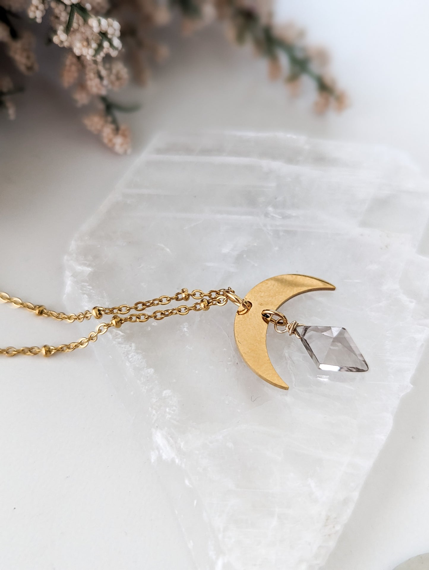 Smokey Moon Necklace | Holiday Collection