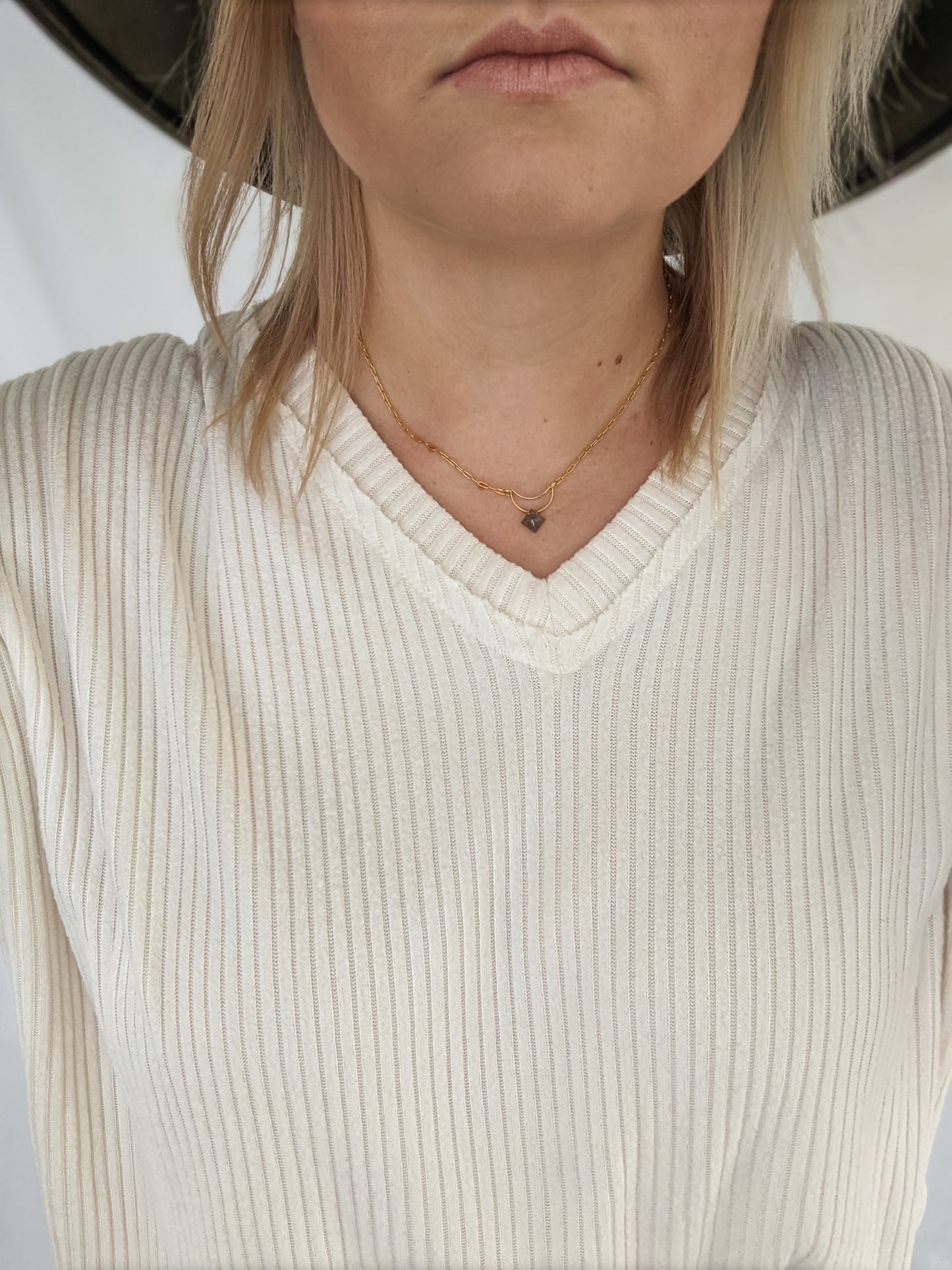 Labradorite Moon Necklace | Holiday Collection