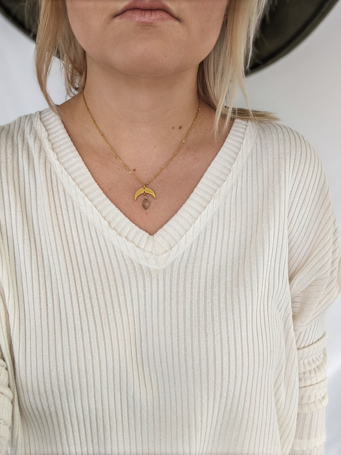 Smokey Moon Necklace | Holiday Collection