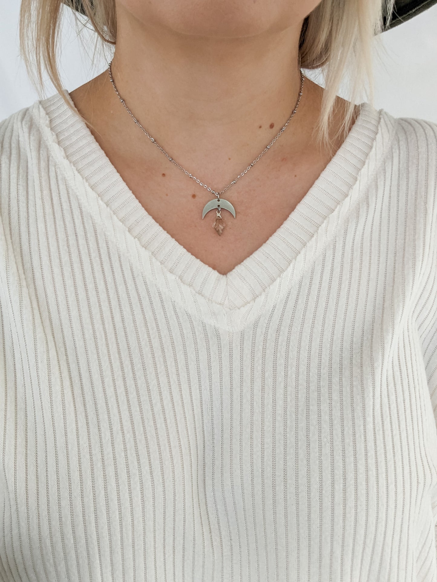 Smokey Moon Necklace | Holiday Collection