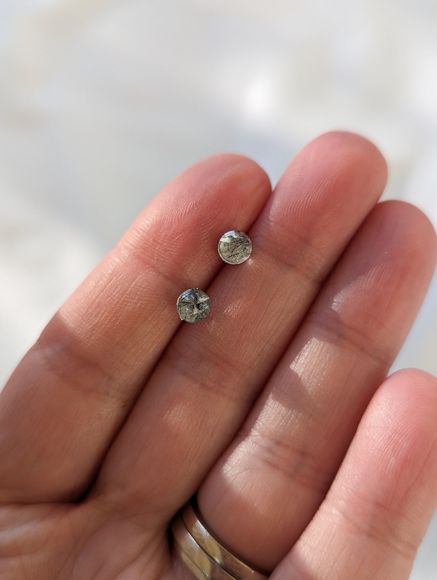 Rutile Quartz Stud Earrings | Holiday Collection