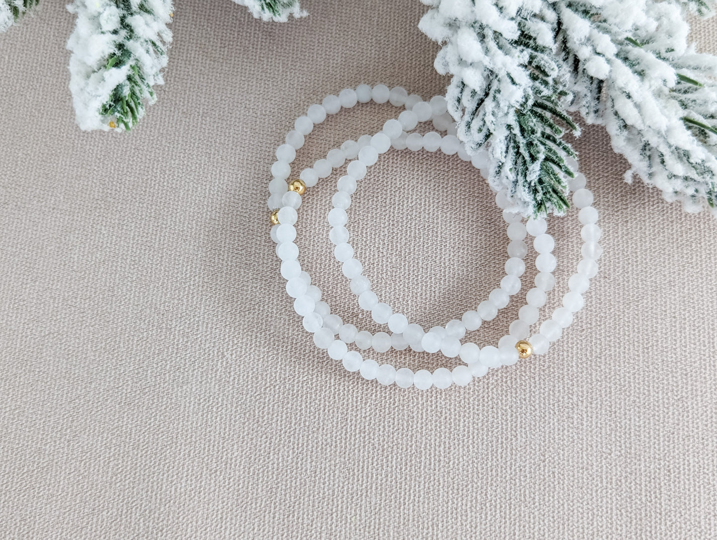 Snowfall | Gemstone Bracelet | Holiday Collection