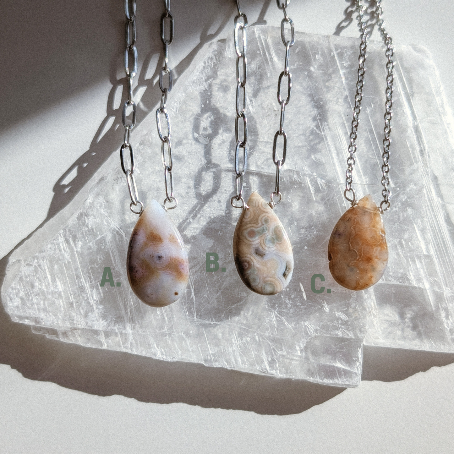 Ocean Jasper | pick your piece gemstone necklace