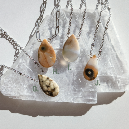 Ocean Jasper | pick your piece gemstone necklace