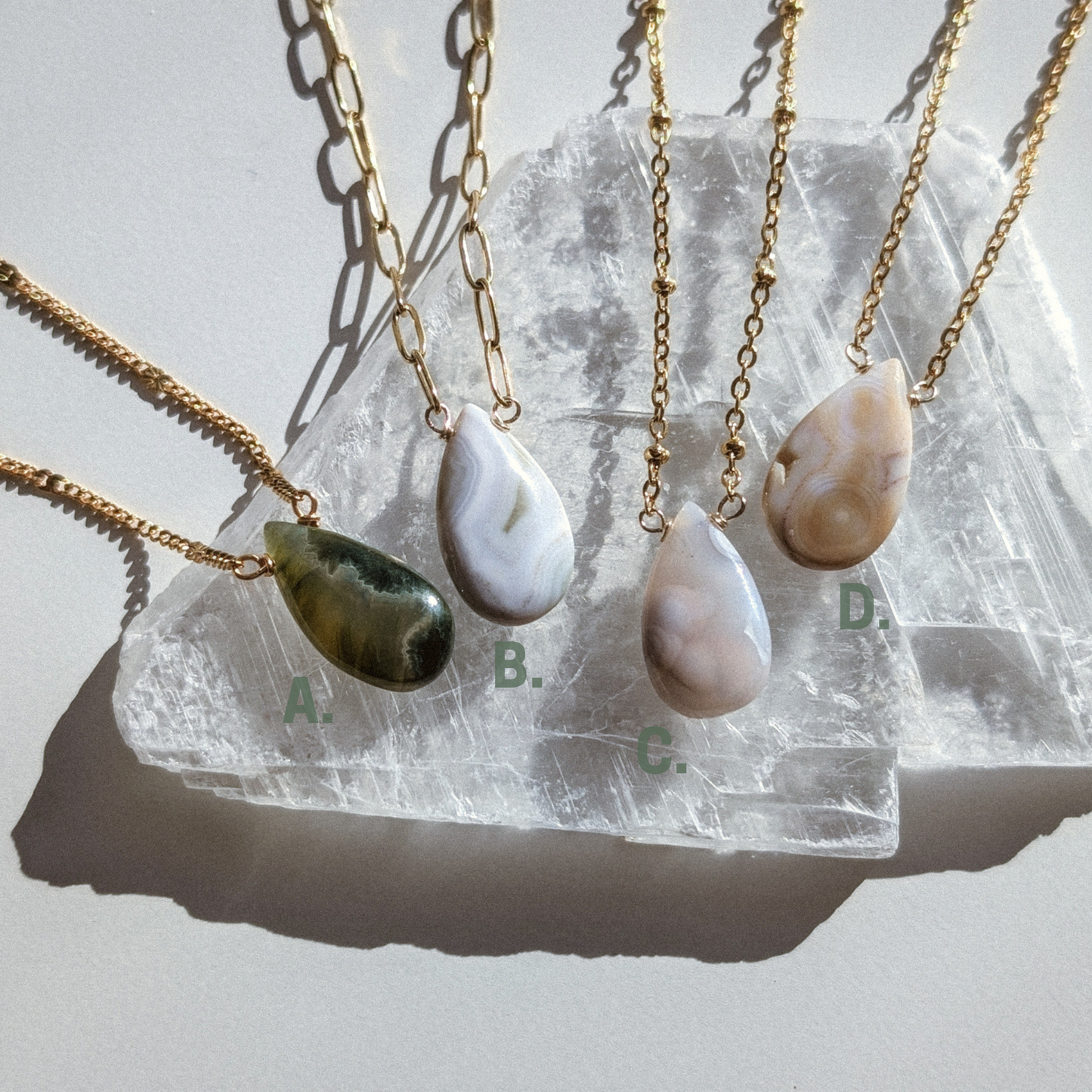 Ocean Jasper | pick your piece gemstone necklace