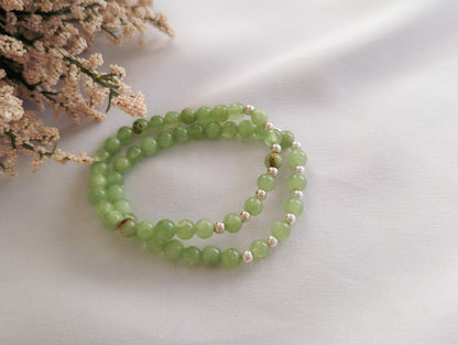 Green Calcite Gemstone Bracelet