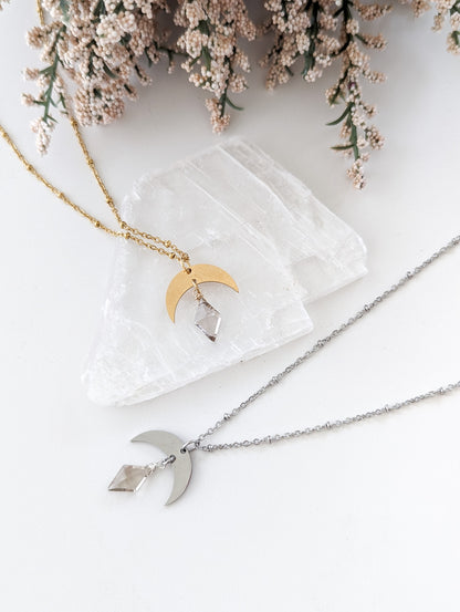 Smokey Moon Necklace | Holiday Collection