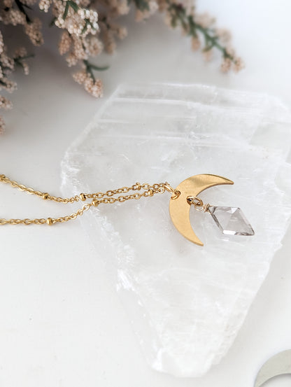 Smokey Moon Necklace | Holiday Collection