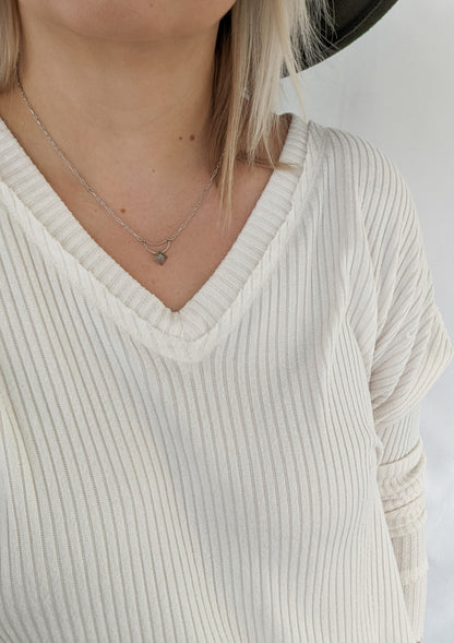 Labradorite Moon Necklace | Holiday Collection