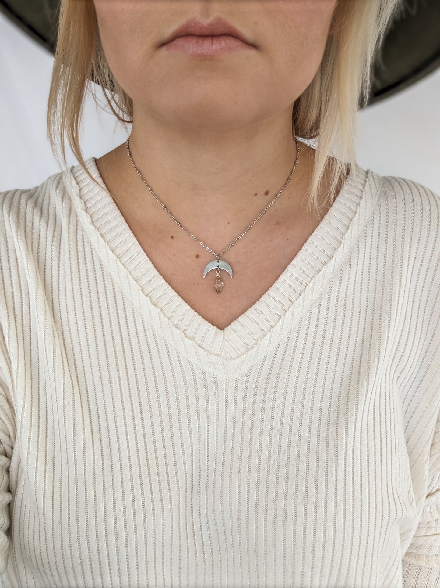 Smokey Moon Necklace | Holiday Collection