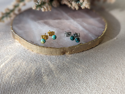 Turquoise Stud Earrings | Holiday Collection