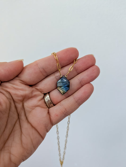 Flashy Labradorite Necklace