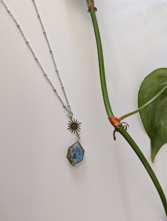 Labradorite Sunburst Necklace