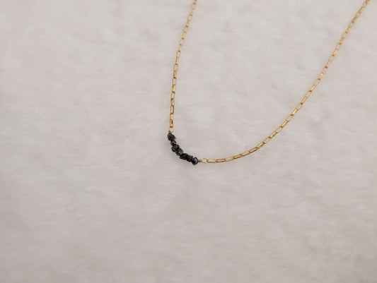 DIAMOND BAR DAINTY NECKLACE