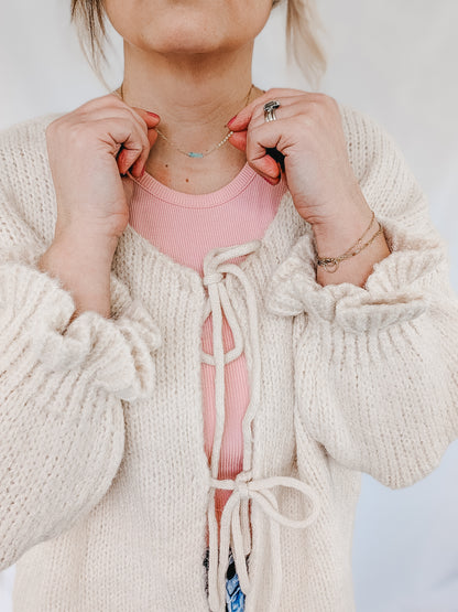 Amazonite | dainty bar necklace