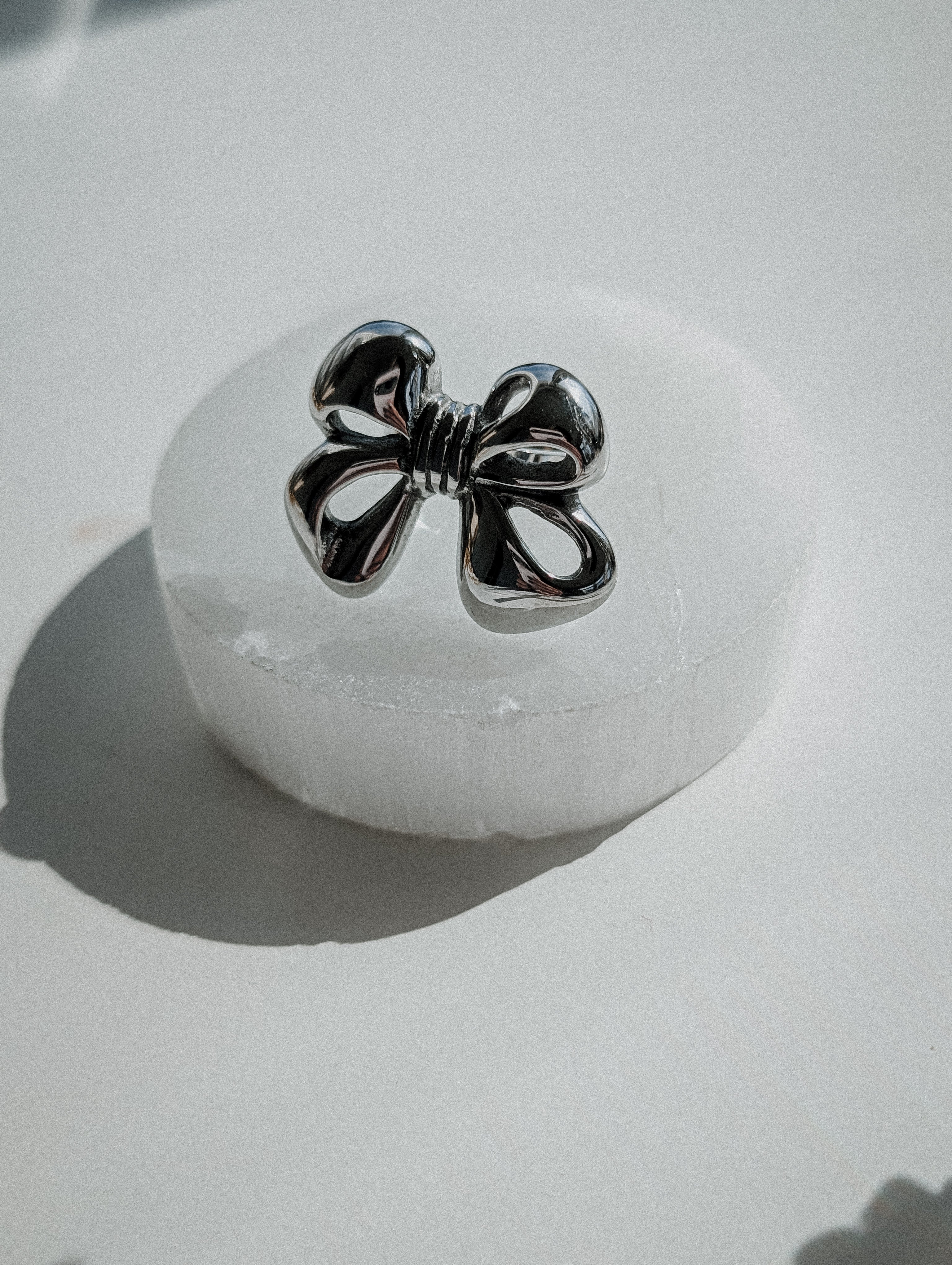 BOW Adjustable Ring - Stainless Steel