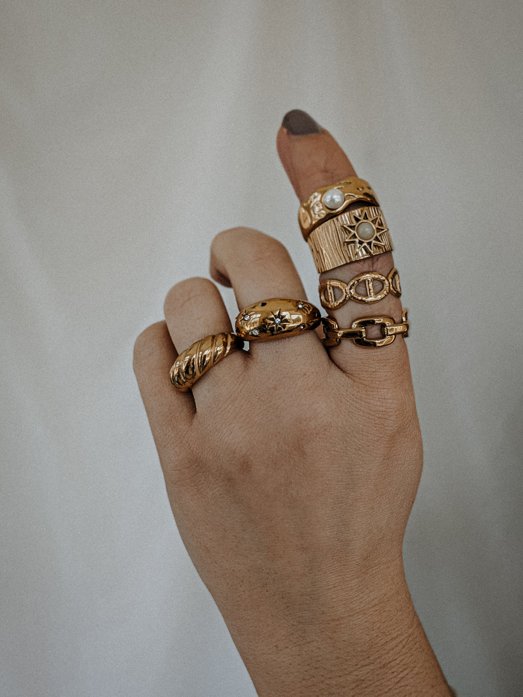 BOHEME Adjustable Sun Ring - Gold Stainless Steel