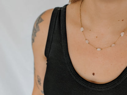 Rose Quartz | beaded necklace