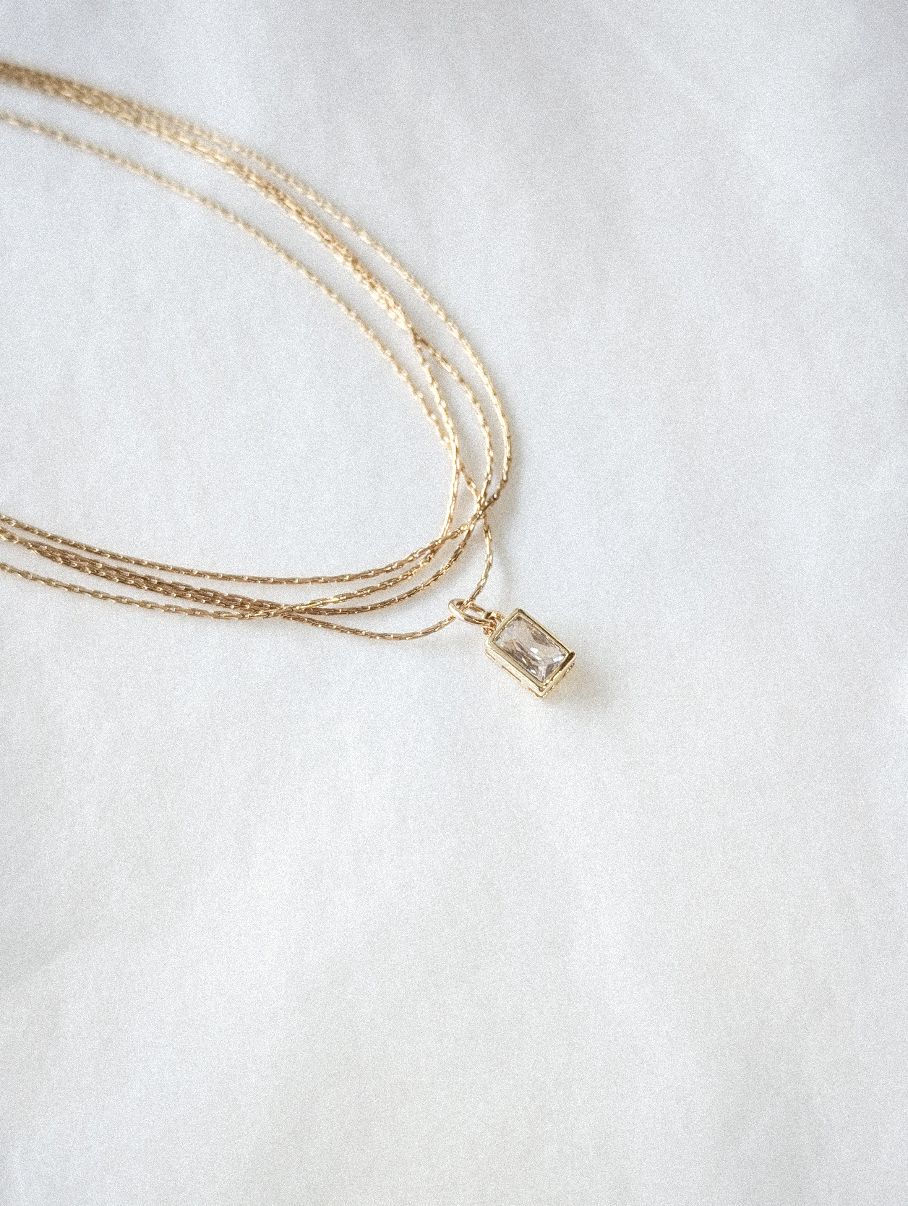 Daphne Dainty Layered Necklace - Gold Stainless Steel