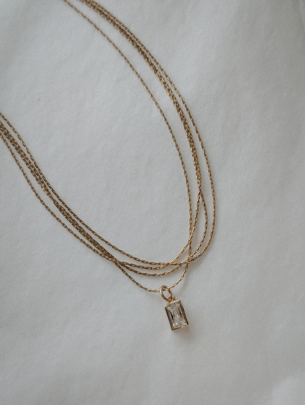 Daphne Dainty Layered Necklace - Gold Stainless Steel