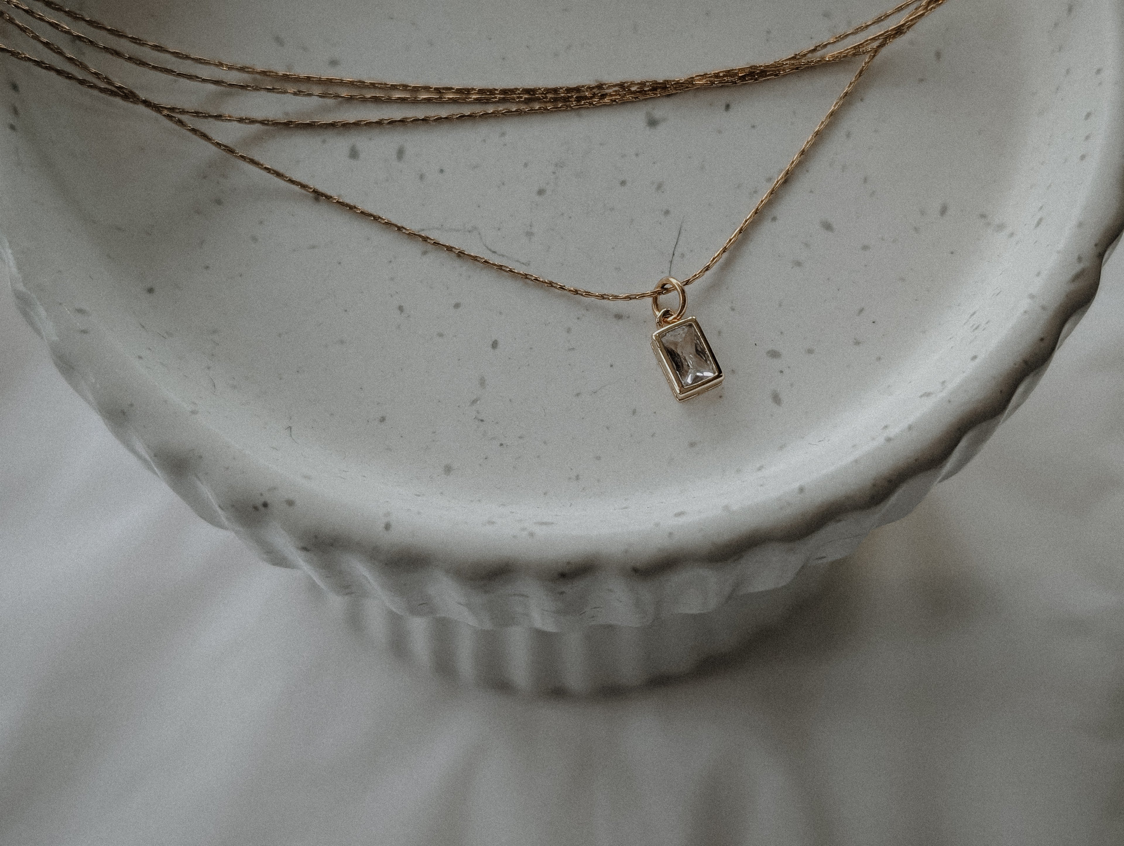 Daphne Dainty Layered Necklace - Gold Stainless Steel