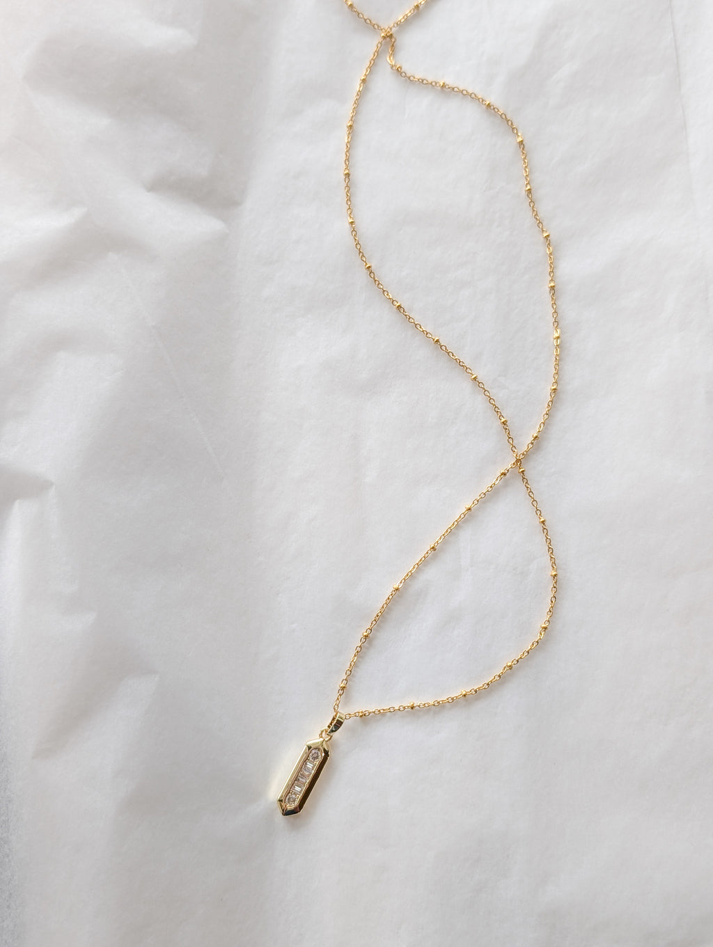 Geo - long necklace
