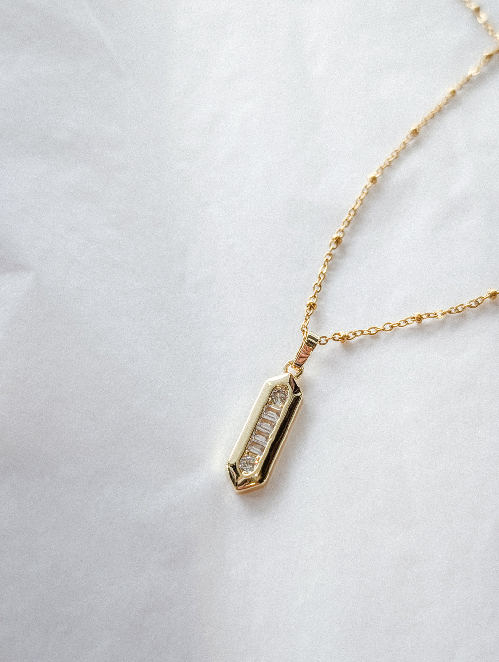 Geo - long necklace