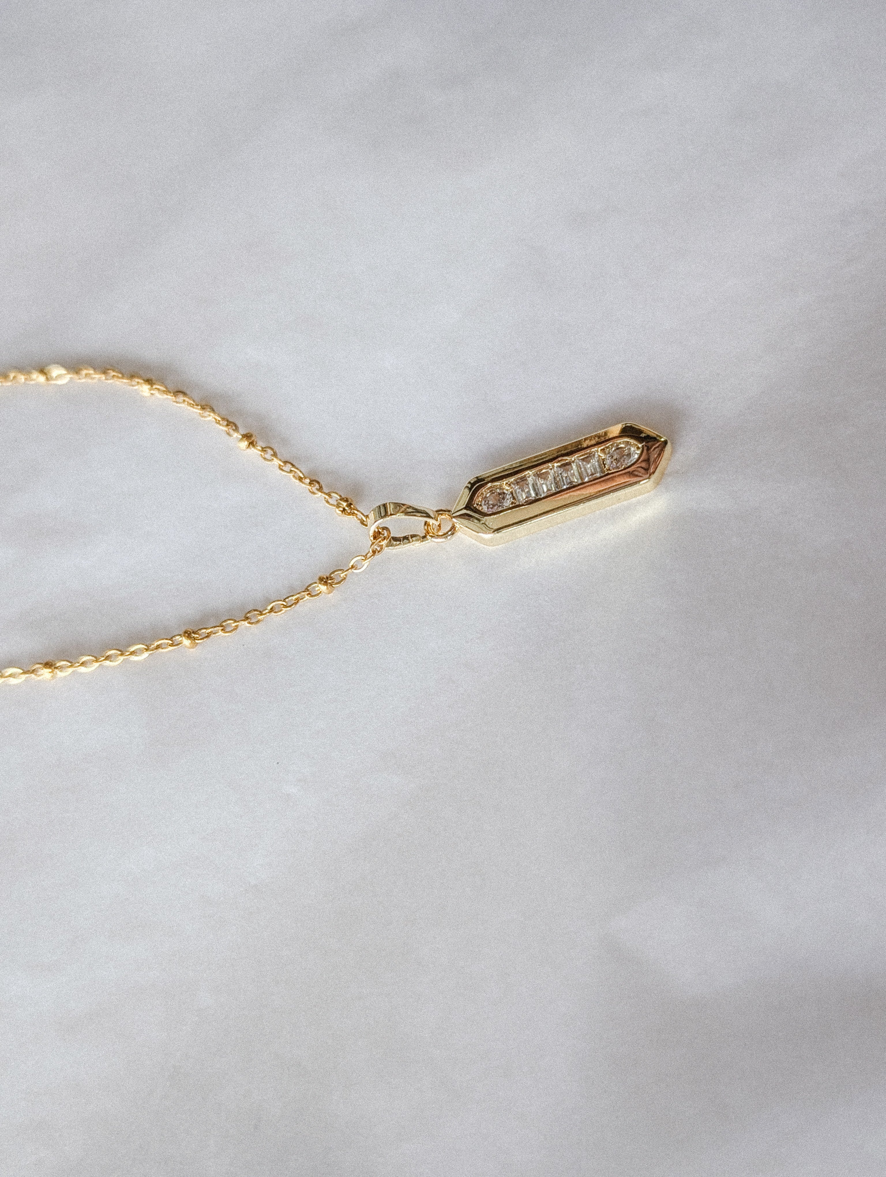 Geo - long necklace