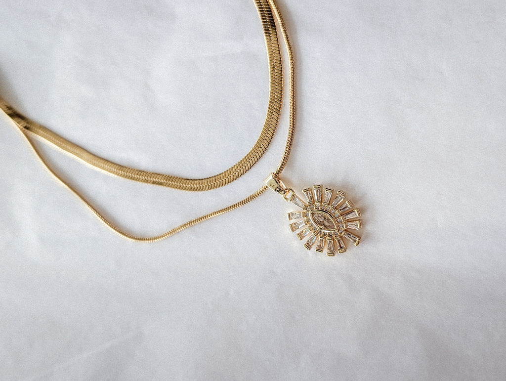 Sunburst - layered necklace