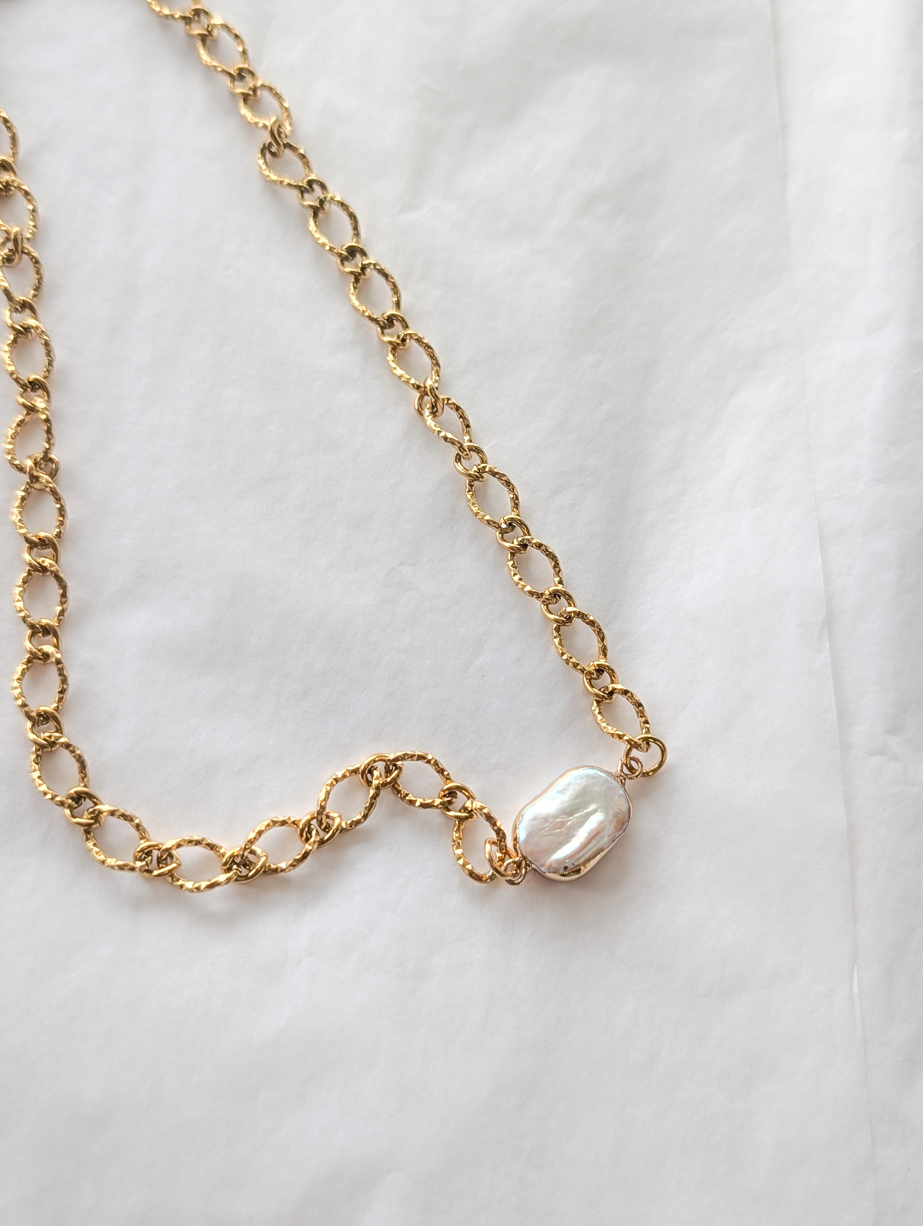 Pastel Pearl - statement necklace