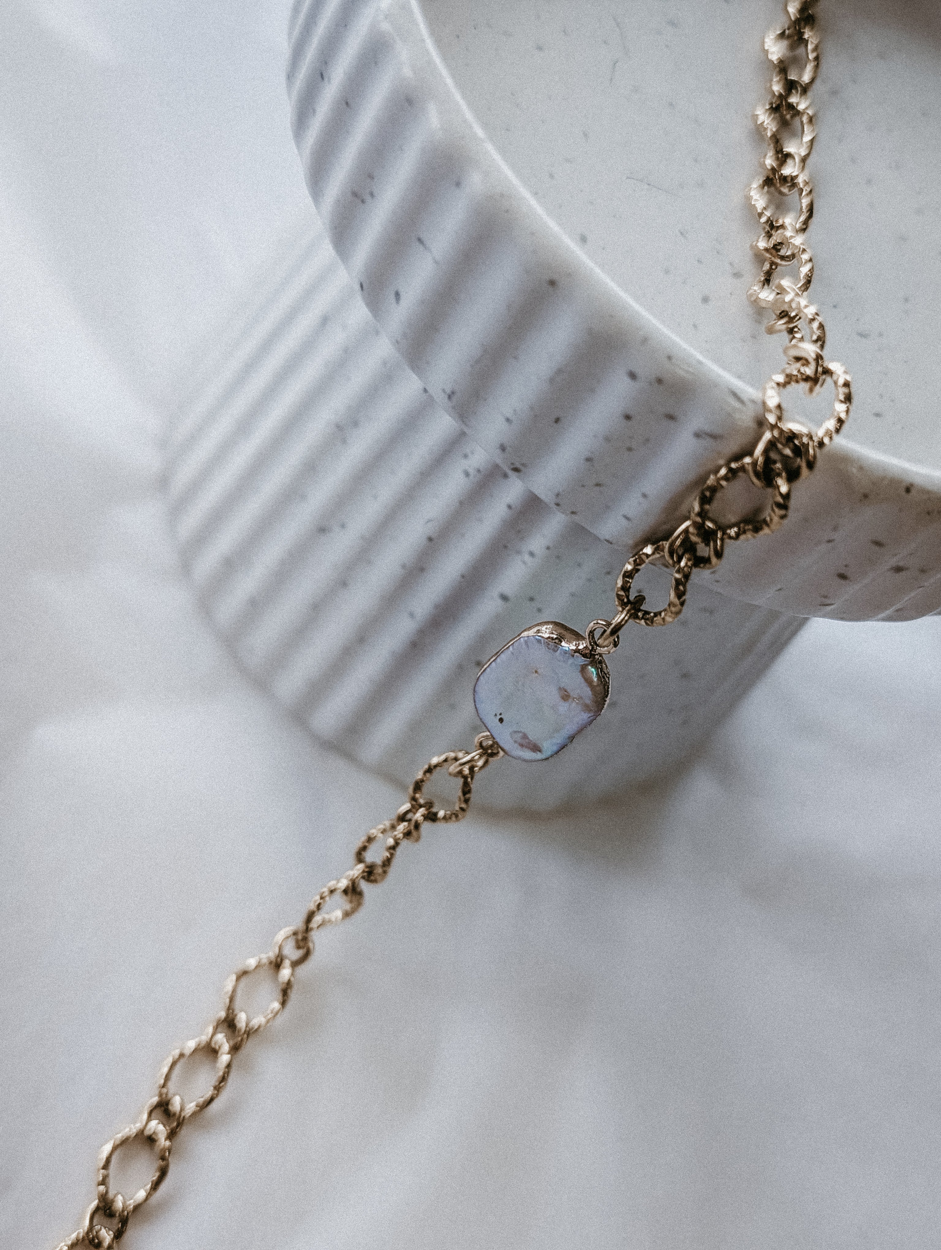 Pastel Pearl - statement necklace