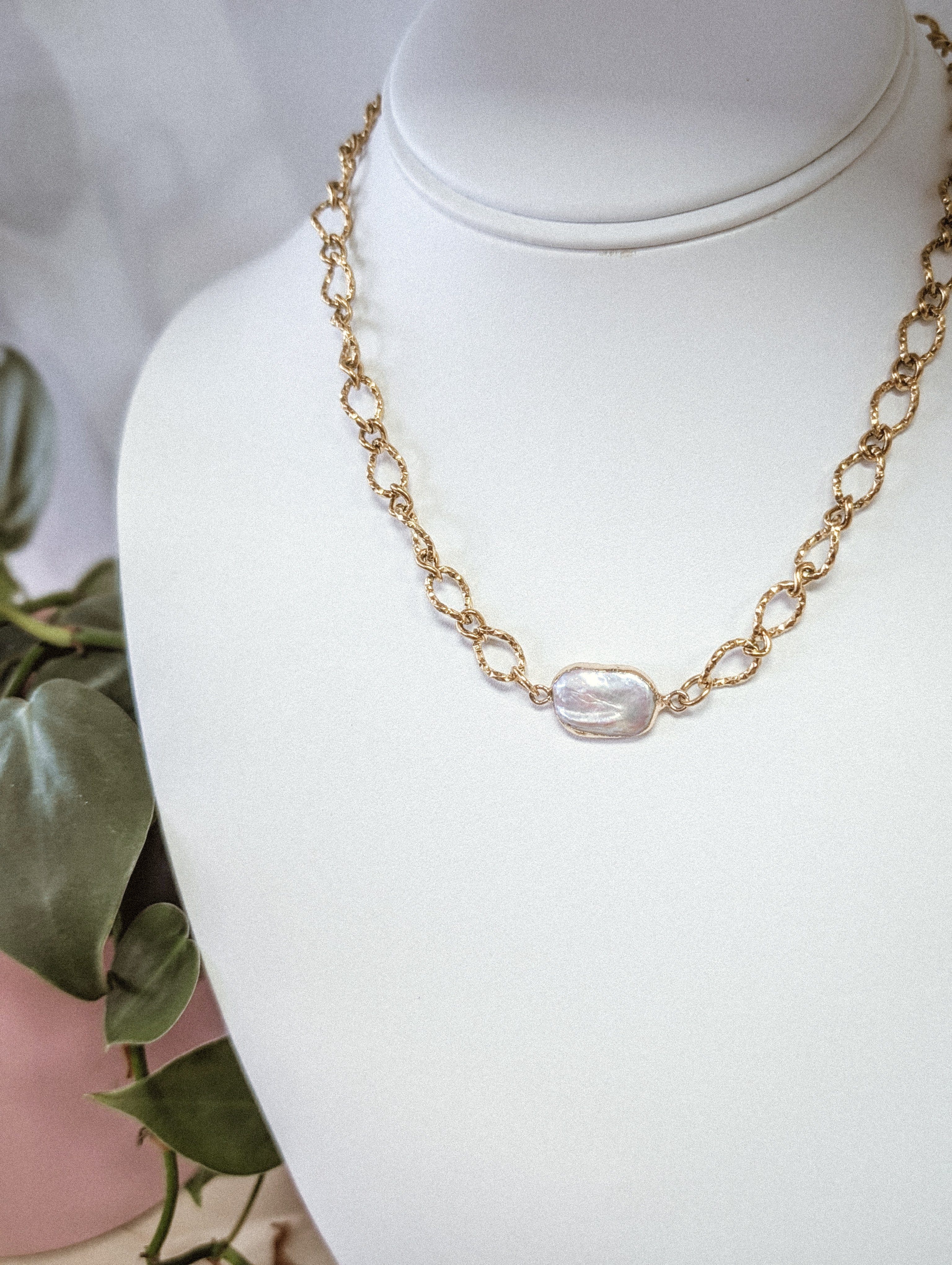 Pastel Pearl - statement necklace