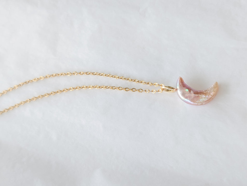Pearlescent Moon - long necklace