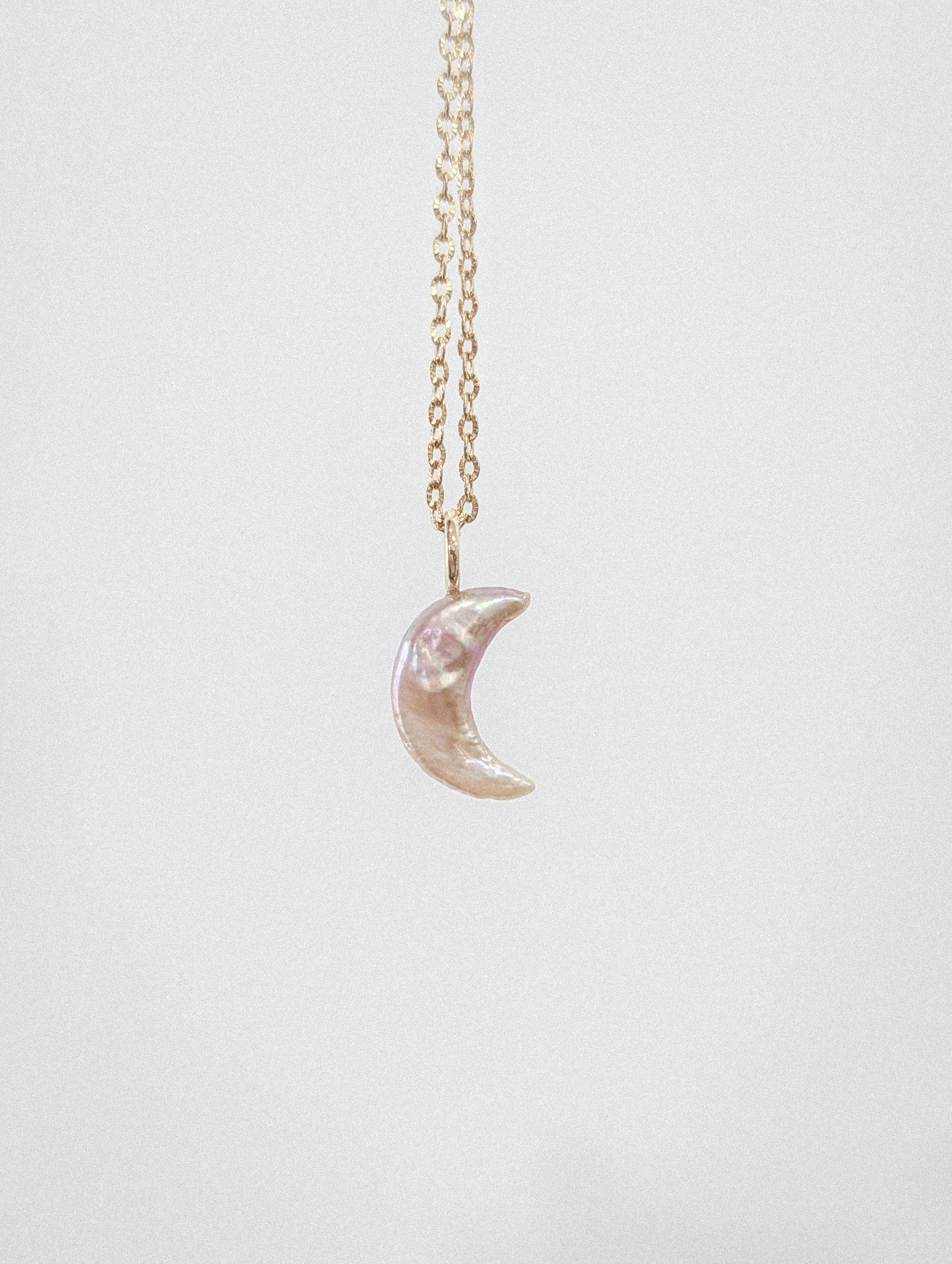 Pearlescent Moon - long necklace