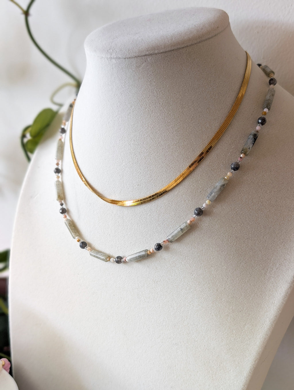 Labradorite Beaded Necklace