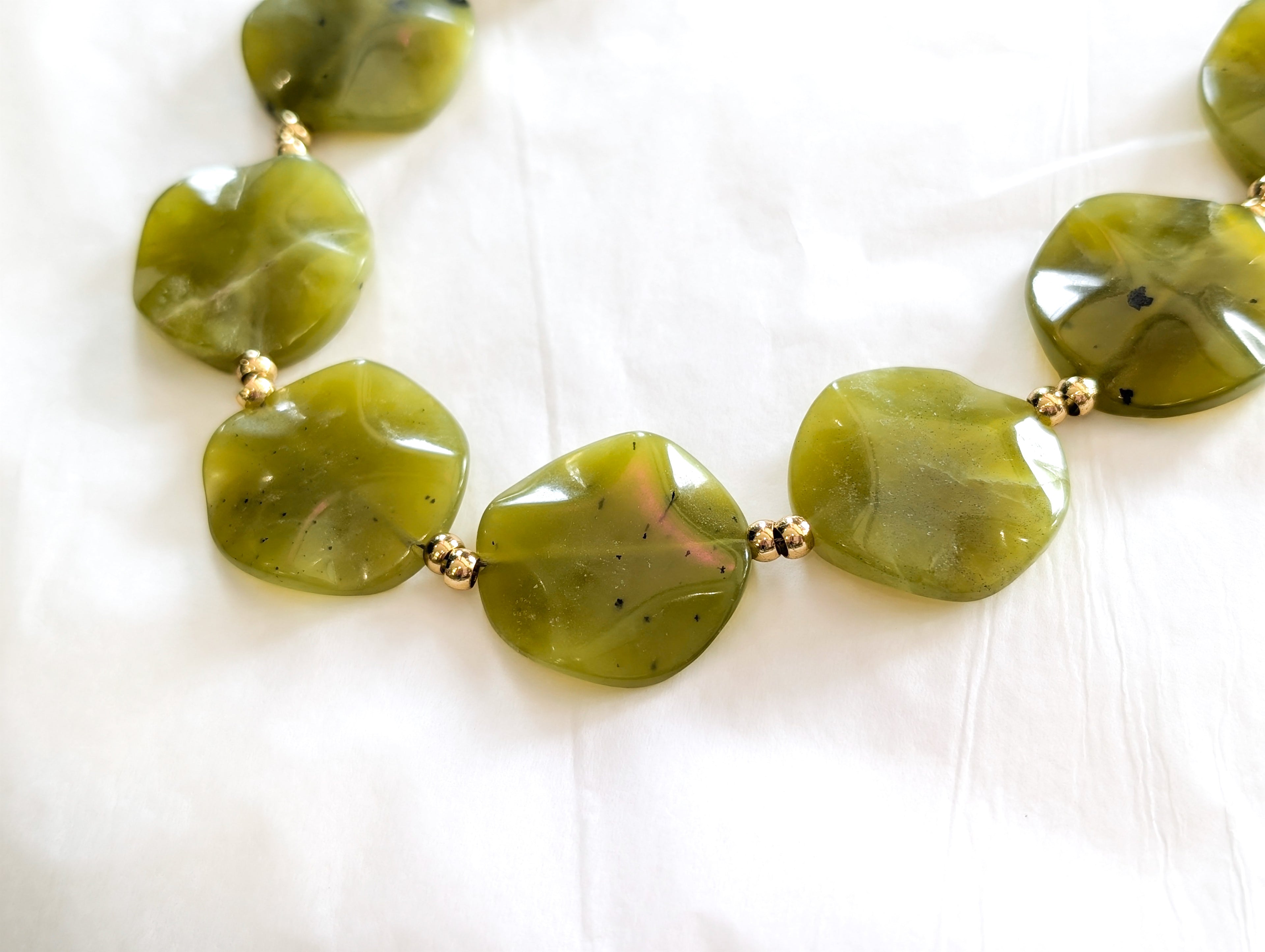 Green Jade Statement Necklace