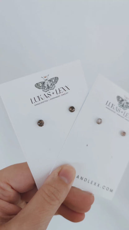 Rutile Quartz Stud Earrings | Holiday Collection