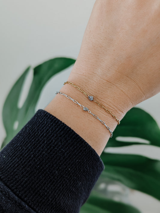 GLIMMER | RAW GRAY DIAMOND BRACELET